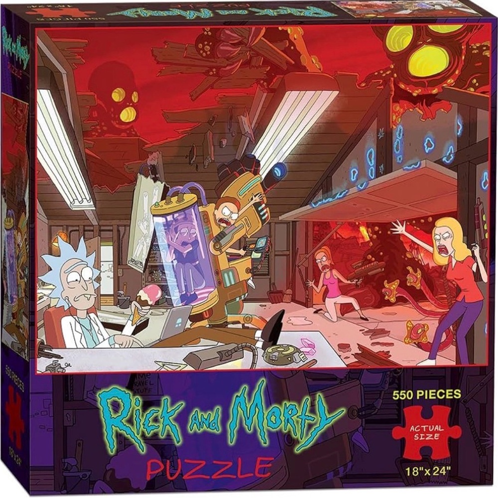Rick and Morty Chaos Puzzle - 550 Pieces
